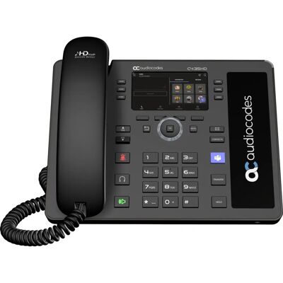 AudioCodes C435HD-R Téléphone IP - LCD, PoE, Noir - Téléphone IP AudioCodes C435HD-R Téléphone IP - LCD, PoE, Noir - Téléphone IP