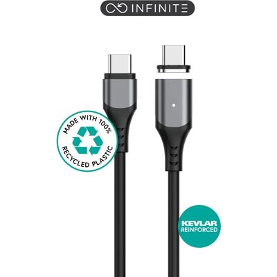 eSTUFF ES604265 - Magnetisk USB-C-kabel - 2m - Bulk eSTUFF ES604265 - Magnetisk USB-C-kabel - 2m - Bulk