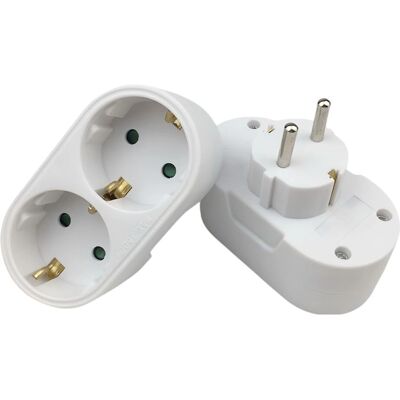 MicroConnect PESCHPLUG2 - 2-Wege Weißer Steckdose MicroConnect PESCHPLUG2 - 2-Wege Weißer Steckdose