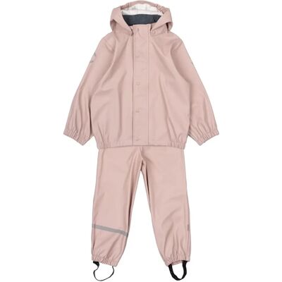 Gerecyclede regenkleding van Mikk-Line met bretellen - Roze - Waterdicht & Winddicht Gerecyclede regenkleding van Mikk-Line met bretellen - Roze - Waterdicht & Winddicht