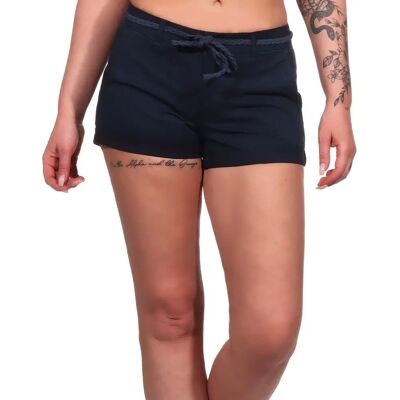 Shorts chino con cinturón Evelyn Life - Azul marino - Talla 14 UK Shorts chino con cinturón Evelyn Life - Azul marino - Talla 14 UK