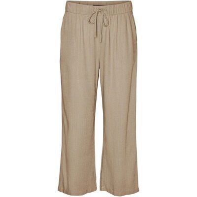Vero Moda Pantaloni Line Cropped Linen Mix - Pantaloni Vero Moda Pantaloni Line Cropped Linen Mix - Pantaloni