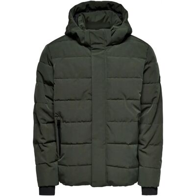 ONLY & SONS Cayson Puffa Otw - Braun 2XL Jacke ONLY & SONS Cayson Puffa Otw - Braun 2XL Jacke