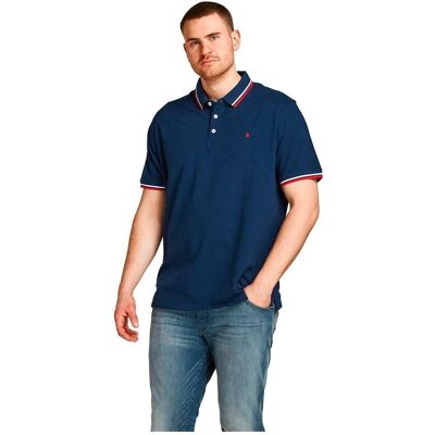 Jack & Jones Essential Paulos Plus Size Polo a Maniche Corte (12143859) - blu navy Jack & Jones Essential Paulos Plus Size Polo a Maniche Corte (12143859) - blu navy