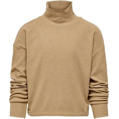 Kids Only Nella Beige Lange Mouwen Trui - Trui Kids Only Nella Beige Lange Mouwen Trui - Trui