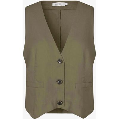 Masai - MaJordyn Vest Jakke - Grøn - 42 Kvinde Masai - MaJordyn Vest Jakke - Grøn - 42 Kvinde