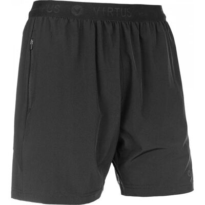 VIRTUS Dylan Svart 2-i-1 Stretch Shorts - Shorts VIRTUS Dylan Svart 2-i-1 Stretch Shorts - Shorts