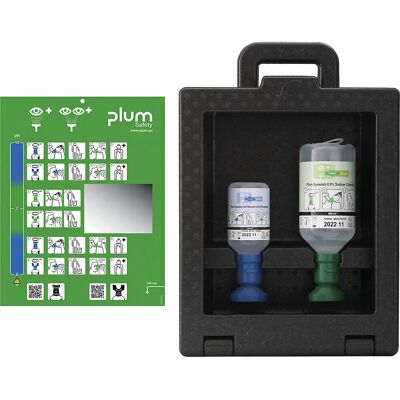 LEINA-WERKE Augenspülstation - Wandmontage, 500ml Kochsalz, 200ml pH-neutral LEINA-WERKE Augenspülstation - Wandmontage, 500ml Kochsalz, 200ml pH-neutral