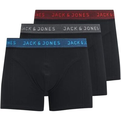 JACK & JONES Junior Boxershorts 3-pack - Bomull, Elastisk Midja - Boxer JACK & JONES Junior Boxershorts 3-pack - Bomull, Elastisk Midja - Boxer