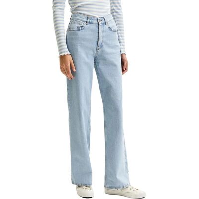 Selected Femme Jean Large - Denim bleu clair - W30/L32 - Jean Selected Femme Jean Large - Denim bleu clair - W30/L32 - Jean
