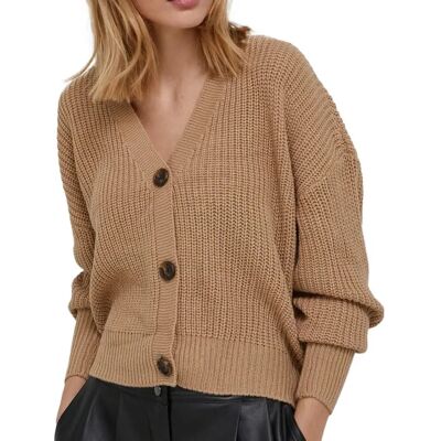 Vero Moda Vmlea Ls V-neck Cuff Cardigan Noos (10249632) - nomad Vero Moda Vmlea Ls V-neck Cuff Cardigan Noos (10249632) - nomad