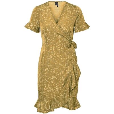 Vero Moda Vmhenna Robe - Portefeuille, Volants, Été - Robe Vero Moda Vmhenna Robe - Portefeuille, Volants, Été - Robe