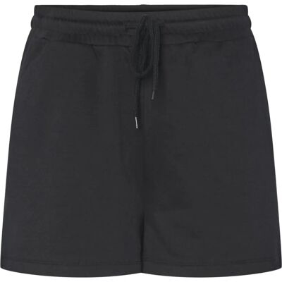 Pieces Black Shorts - Elastic Waist - Side Pockets - Sweatshirt Material Pieces Black Shorts - Elastic Waist - Side Pockets - Sweatshirt Material
