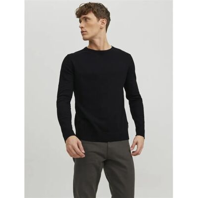 Jack & Jones Emil Knit Noos (12208364) - czarny Jack & Jones Emil Knit Noos (12208364) - czarny
