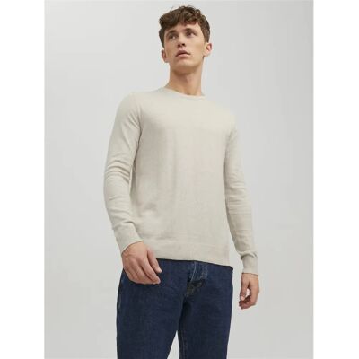 Jack & Jones Emil Knit Noos (12208364) - owies/melange Jack & Jones Emil Knit Noos (12208364) - owies/melange