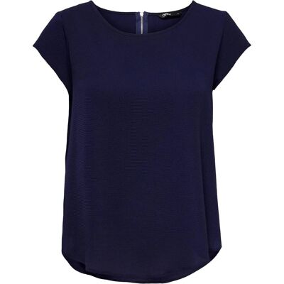 ONLY Model 15142784 Niebieski krótki rękaw top - Top ONLY Model 15142784 Niebieski krótki rękaw top - Top