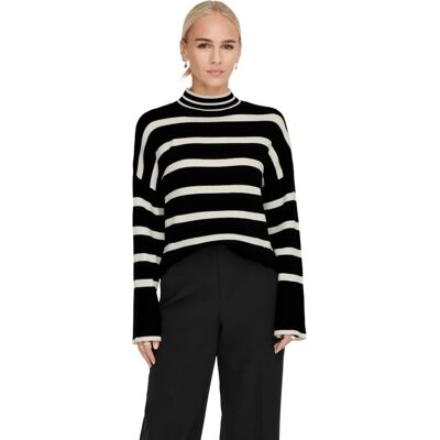 Only Ibi Sweater (15259096) - Onlibi L/S Highneck Pullover Knt Noos (15259096) black Only Ibi Sweater (15259096) - Onlibi L/S Highneck Pullover Knt Noos (15259096) black