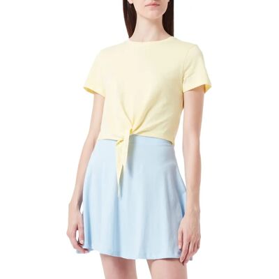T-shirt Croisé May - Jaune - Mode Femme T-shirt Croisé May - Jaune - Mode Femme