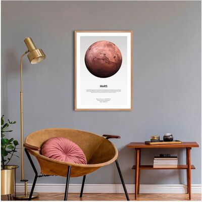 Malerifabrikken Plakat Mars Light - 70X100 Malerifabrikken Plakat Mars Light - 70X100