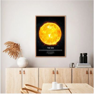 Malerifabrikken The Sun Plakat - 50x70cm - Sort Malerifabrikken The Sun Plakat - 50x70cm - Sort