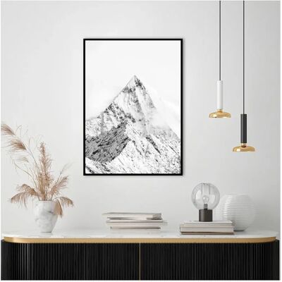 Malerifabrikken Plakat fjelltopp hvit - 70x100cm Malerifabrikken Plakat fjelltopp hvit - 70x100cm