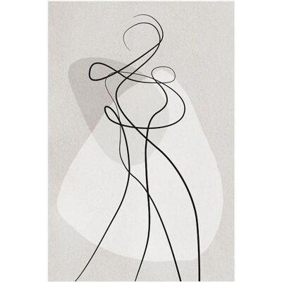 Malerifabrikken Plakat Shape of you 4 - Grå - 30X40 Malerifabrikken Plakat Shape of you 4 - Grå - 30X40