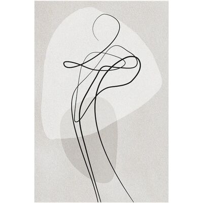 Malerifabrikken Shape of you 3 - Harmaa - Plakat 50X70 - Unisex Malerifabrikken Shape of you 3 - Harmaa - Plakat 50X70 - Unisex