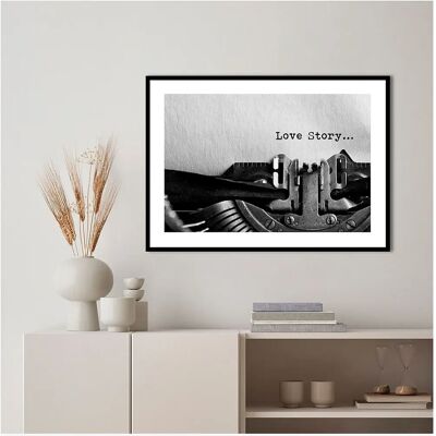 Malerifabrikken Vintage Love Story Poster - 30X40 - Poster Malerifabrikken Vintage Love Story Poster - 30X40 - Poster