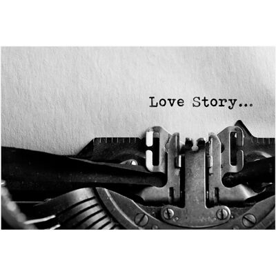 Malerifabrikken Vintage Love Story Plakat - 50x70cm - Sort Malerifabrikken Vintage Love Story Plakat - 50x70cm - Sort
