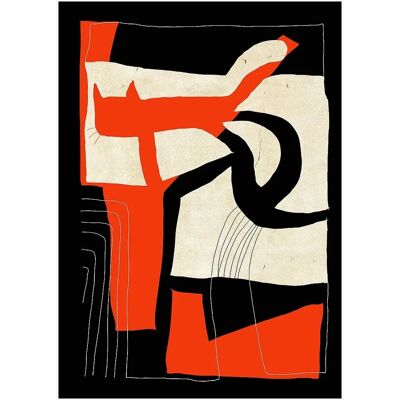Malerifabrikken The Loose Cat Plakat - Sort - 30X40 - Unisex Malerifabrikken The Loose Cat Plakat - Sort - 30X40 - Unisex