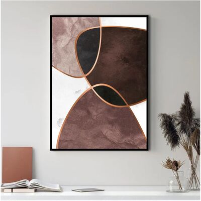 Malerifabrikken Velvet Shapes 3 Plakat - Brun - 70X100 - Plakat Malerifabrikken Velvet Shapes 3 Plakat - Brun - 70X100 - Plakat
