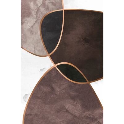 Malerifabrikken Velvet Shapes 4 - Brun - Poster - 30X40 - Unisex Malerifabrikken Velvet Shapes 4 - Brun - Poster - 30X40 - Unisex