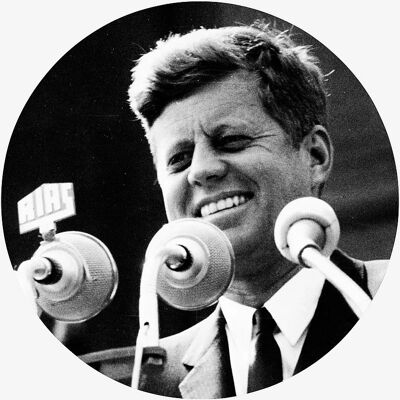 Malerifabrikken John F. Kennedy Vægkunst - 40x40cm - Sort Malerifabrikken John F. Kennedy Vægkunst - 40x40cm - Sort