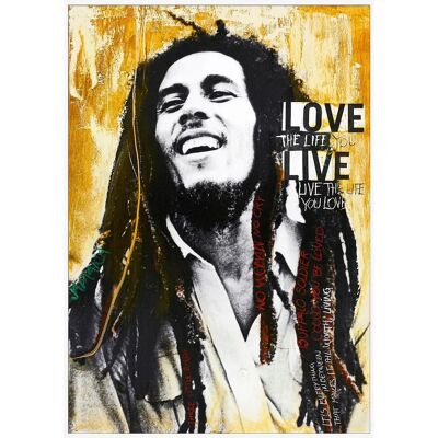 Malerifabrikken - Plakat Marley av kunstner - Flerfarget - 70X100 Malerifabrikken - Plakat Marley av kunstner - Flerfarget - 70X100