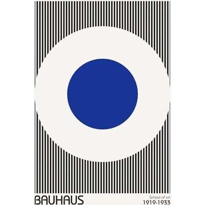 Malerifabrikken Bauhaus 5 Blå Plakat - Plakat Malerifabrikken Bauhaus 5 Blå Plakat - Plakat