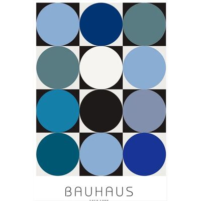 Malerifabrikken Bauhaus 6 Blå - Plakat Malerifabrikken Bauhaus 6 Blå - Plakat