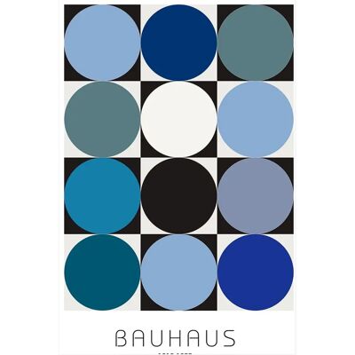 Malerifabrikken Bauhaus 6 Blå Plakat - Plakat Malerifabrikken Bauhaus 6 Blå Plakat - Plakat
