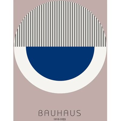 Malerifabrikken Bauhaus 7 Blå - Størrelse: 30X40 - Plakat Malerifabrikken Bauhaus 7 Blå - Størrelse: 30X40 - Plakat