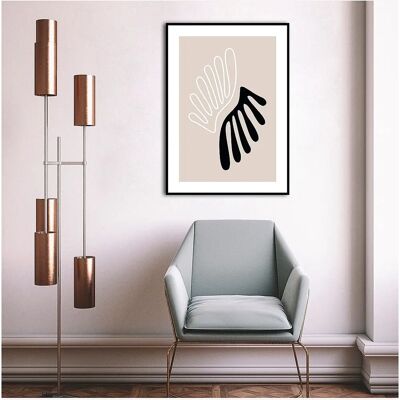 Malerifabrikken Plakat The Leaf Beige 50X70 - Plakat Malerifabrikken Plakat The Leaf Beige 50X70 - Plakat
