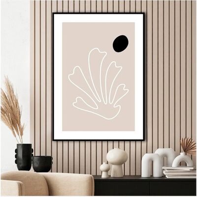 Malerifabrikken The Leaf 2 - Beige - Plakat - 30X40 Malerifabrikken The Leaf 2 - Beige - Plakat - 30X40
