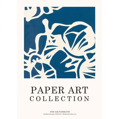 Malerifabrikken Paper Art 6 - Blå - Plakat 30x40 - Kunsttryk Malerifabrikken Paper Art 6 - Blå - Plakat 30x40 - Kunsttryk