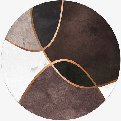 Malerifabrikken - Velvet Shapes 4 - Brun - Vægkunst - 40X40 Malerifabrikken - Velvet Shapes 4 - Brun - Vægkunst - 40X40