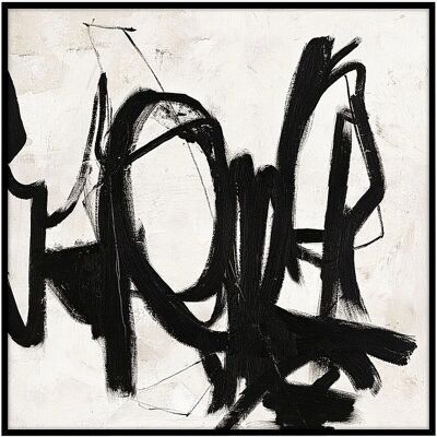 Malerifabrikken Playblack 2 Håndlavet dansk kunst - 100x100 Maleri Malerifabrikken Playblack 2 Håndlavet dansk kunst - 100x100 Maleri