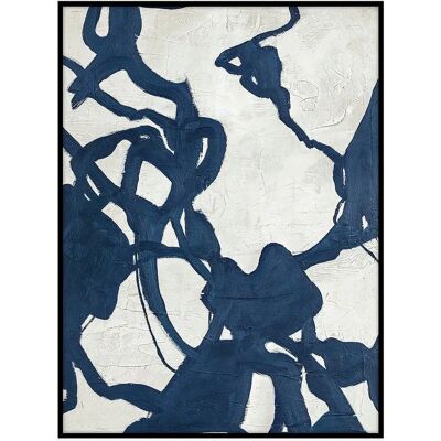 Malerifabrikken Blueplay - Akrylmaleri med struktur - 90X120 - Blå Malerifabrikken Blueplay - Akrylmaleri med struktur - 90X120 - Blå