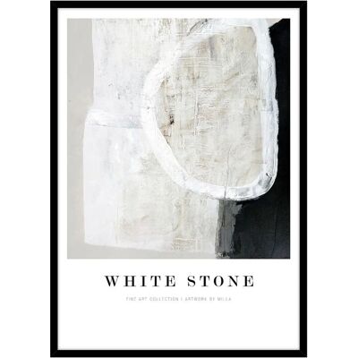Malerifabrikken Hvit stein 70x100 - Veggkunst Malerifabrikken Hvit stein 70x100 - Veggkunst