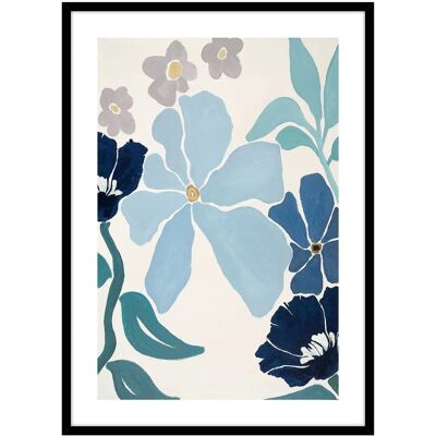 Malerifabrikken Blå Veggkunst - 70X100 cm - Resirkulert papir Malerifabrikken Blå Veggkunst - 70X100 cm - Resirkulert papir