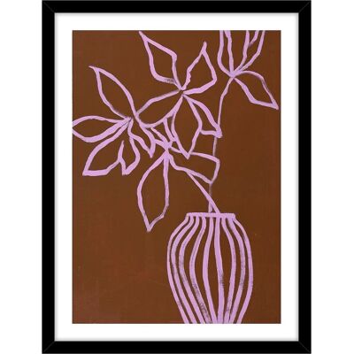 Malerifabrikken - Kunstkartong / Lilla umber / Brun ramme - 70X100 - Kunstkartong Malerifabrikken - Kunstkartong / Lilla umber / Brun ramme - 70X100 - Kunstkartong
