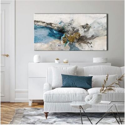 Malerifabrikken Night Blue - Blandet maleri - 140x70cm Malerifabrikken Night Blue - Blandet maleri - 140x70cm