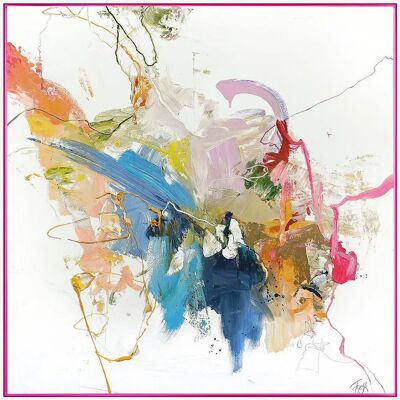 Malerifabrikken - Confidential Pink / Blandet maleri / 100 X 100 cm - Rosa - Maleri Malerifabrikken - Confidential Pink / Blandet maleri / 100 X 100 cm - Rosa - Maleri