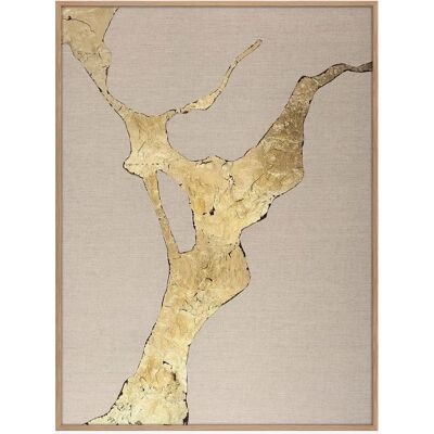 Malerifabrikken - Design Maleri / Wild Horizon Gold / 90x120 cm / Eg ramme - Guld 90x120 Malerifabrikken - Design Maleri / Wild Horizon Gold / 90x120 cm / Eg ramme - Guld 90x120